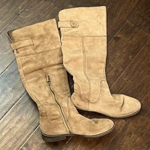 Lucky brand leather knee high boots